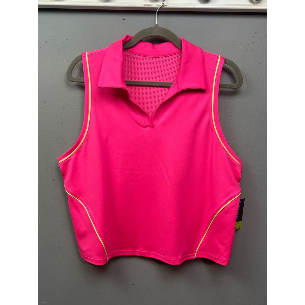 Tek Gear Workout Golf‎ Sleeveless Top Shirt Women's XL Pink Activewear